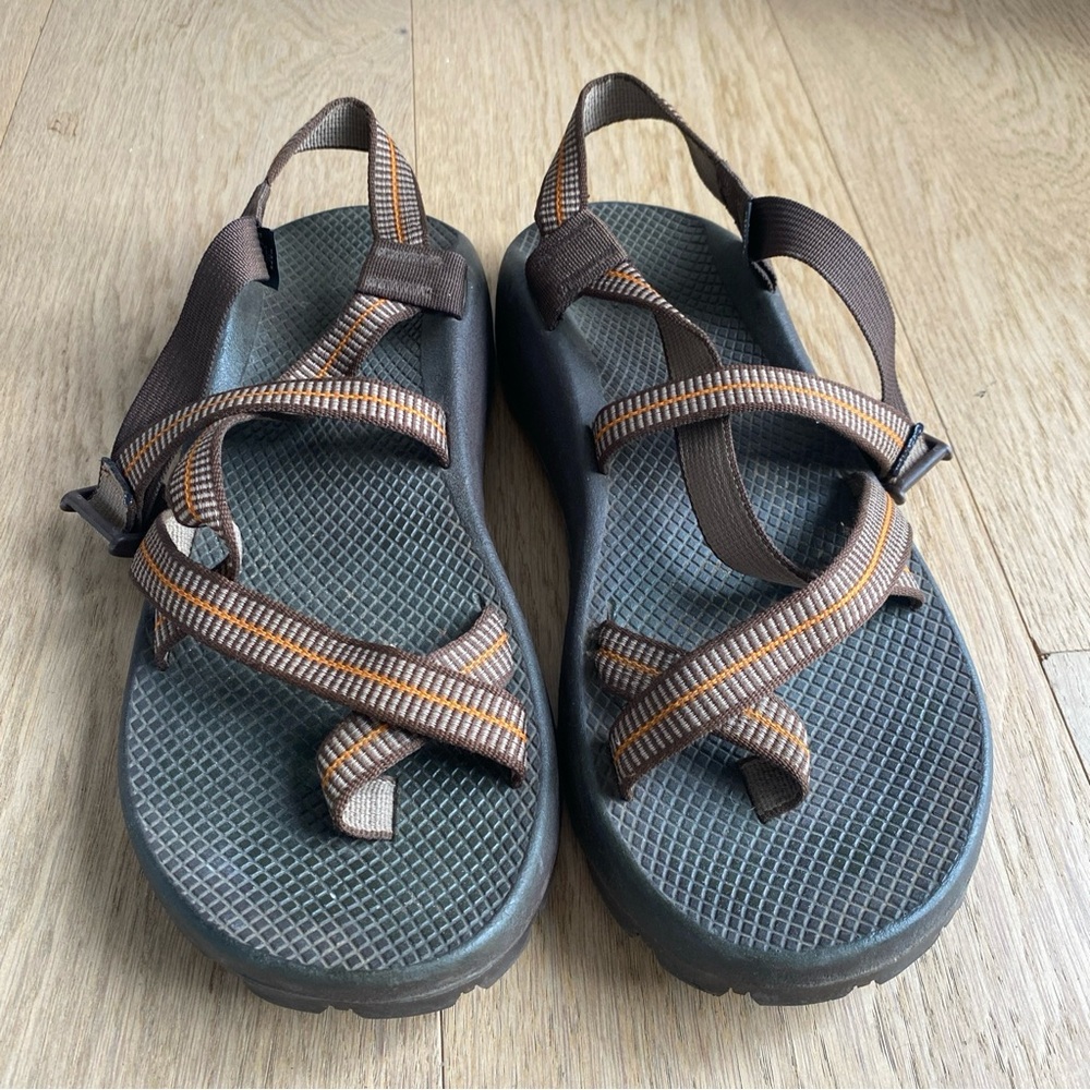 Chaco Brown and Orange Sandals